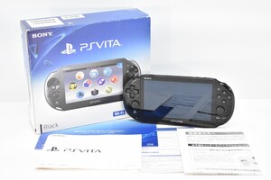 PS Vita プレステ ヴィータ 本体 PCH-2000 Wi-Fi ブラック 取説 元箱付 SONY ソニー ゲーム GAME RO-133S/000