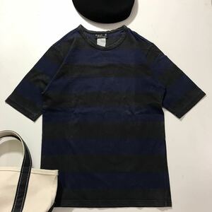 agnes b.｜アニエスベー　オム　ボーダー　Tシャツ 1 半袖 Tシャツ ネイビー グレー