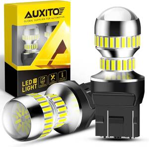 AUXITO T20 led バックランプ T20 ledホワイト6000k DC12V車用 T20 54連4014SMD付き 後退灯 T20シングル汎用 車検対応 2個入/463