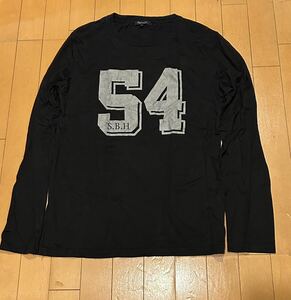 ユナイテッドアローズ　 UNITED ARROWS 54 S4 S.B.H 長袖Tシャツ　 ブラック　黒色 L 着丈62 身幅47 肩幅43 袖丈62