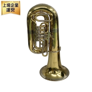 【引取限定】 MIRAPHONE ミラフォン ドイツ製 b管 チューバ ハードケース付き 金管 楽器 ジャンク 直 Y9624977