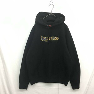 KZ5355★Supreme : Gonz Logo Hooded Sweatshirt★S★黒 シュプリーム ゴンズロゴ プルオーバースウェットパーカー