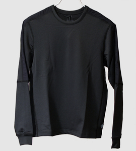 Sサイズ Reigning Champ ポリエステル 長袖Tシャツ ブラック ラグラン 切り替え カナダ製 RC-3444 COOLMAX