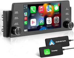 5インチ 1Din FMラジオ カープレーヤー CarPlay Bluetooth