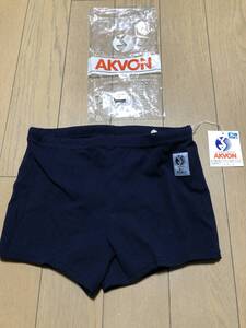 昭和レトロ 東レ アクボン AKVONハイストレッチニット 男子　水着　M スクール　ショートスパッツ学校指定　未使用　長期保管品