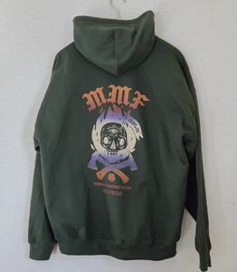 ★新品未着用★ MMF x GRINDLODGE HOODIE グラインドロッジ パーカー グリーン レア 限定 コラボ M16 マウンテンマウンテンファクトリー