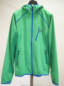 美品 TERNUA テルヌア NORTH PORT JKT ソフトシェルジャケットL緑 アウトドア 登山