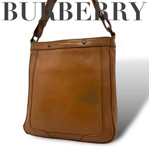 BURBERRY バーバリー　ショルダーバッグ　レザー　ブラウン　茶色