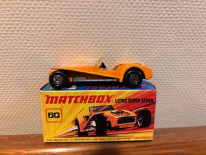 激レア　１円スタート　当時物　蔵出し　MATCHBOX マッチボックス 1971 レズニー　60 LOTUS SUPER SEVEN ロータス　スーパー7 英国製　絶版