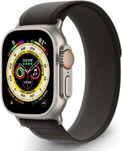 TANAKEY トレールループ バンド 対応 Apple Watch Ultra 42mm 41/40/38mm、調節可能な長さ ナイロン バンド 対応 iWatch Ultra