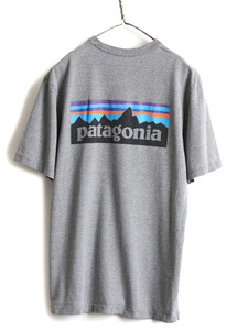 19年製■ パタゴニア プリント 半袖 Tシャツ メンズ S / Patagonia アウトドア フィッツロイ P-6 ロゴT ボックスロゴ レスポンシビリティー