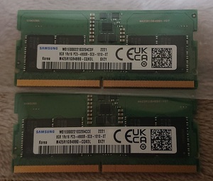 サムスン DDR5 4800 PC5-38400 8GB×2