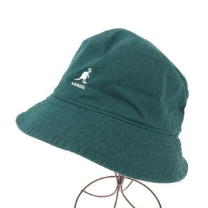 未使用品◆KANGOL カンゴール バケットハット 帽子 L◆ グリーン コットン ロゴ刺繍 ユニセックス 帽子 ハット hat 服飾小物