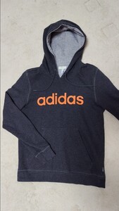 アディダス adidas パーカー グレー ジュニアLサイズ 160cm