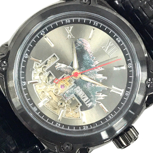 美品 ゴジラ生誕60周年 映画公開記念ウォッチ 自動巻 オートマチック 腕時計 稼働品 付属品あり メンズ QR061-165