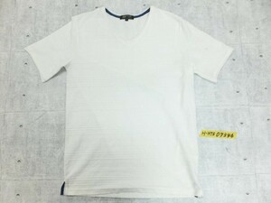 シンプル！BEAMS HEART Vネック 柄織り Tシャツ