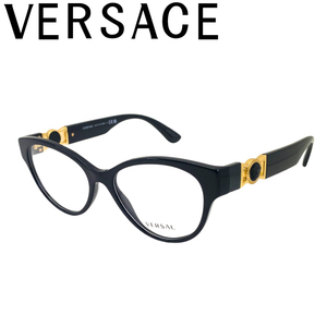 VERSACE メガネフレーム ブランド ヴェルサーチェ ベルサーチ ブラック 眼鏡 0ve-3313-gb1