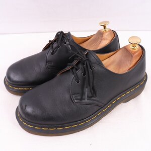 ドクターマーチン UK5/23.5cm-24.0cm/3ホール 1461 黒 ブラック ブーツ レディース レザー 本革 dr.martens 中古 dm3963