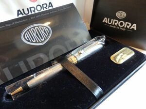 ◆【ほぼ未使用】Aurora　アウロラ　ジュエリーコレクション　オプティマ　スターリングシルバー925　ツイスト式ボールペン