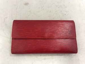 【Louis Vuitton】　ルイ・ヴィトン　エピ　ポルトフォイユ・サラM60316　二つ折り長財布　ルージュレッド　SY02-GLM