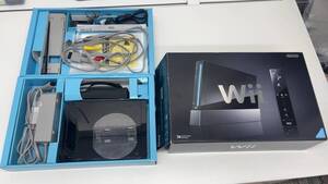 4285 中古品 Nintendo Wii RVL-S-KJ ブラック　外箱・取説付　通電確認済み