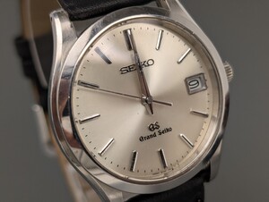 美品 GRAND SEIKO グランド セイコー 9F82-0A10 デイト シルバー 文字盤 クォーツ メンズ 腕時計 GS Qa-541KT/000