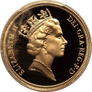 【最高鑑定】イギリス ミドルエリザベス ソブリン金貨 1986年 PCGS PR70DEEP CAMEO