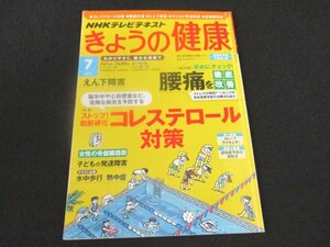 本 No1 00820 NHKテレビテキスト きょうの健康 2013年7月号 コレステロール対策 腰痛を徹底改善 えん下障害 子どもの発達障害 水中歩行