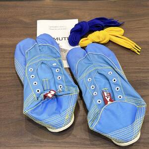 【無敵】伝統職人の匠技が創り出すランニング足袋　ブルー　24.5cm レディース　キッズ　箱なし発送