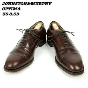 Johnston & Murphy OPTIMA Cap Toe Shoes 1990s US8.5D ジョンストンアンドマーフィー オプティマ キャップトゥ ストレートチップ 革靴