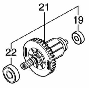 マキタ makita 40Vmax 125mm 充電式 チップソーカッタ CS003GRDX 用 ロータアッセンブリ 510505-7 部品 修理 建築 造作 鉄工 鉄工所 板金