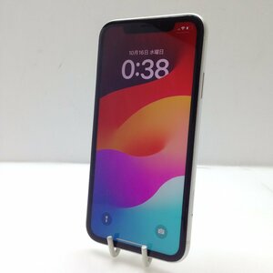 1円～ PC堂 Apple iPhone XR ホワイト ストレージ128GB MT0J2J/A W090636