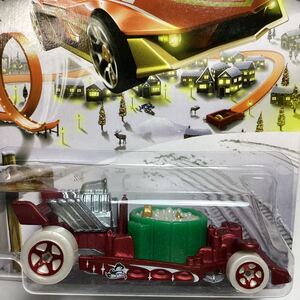 【Walmart限定】☆ホットウィール☆　ホット　タブ　赤　Holiday Hot Rods ホリデー ホットロッド　クリスマス　Hot Wheels