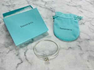 【廃盤】TIFFANY&Co.　ティファニー デイジー　ワイヤーバングル ブレスレット　シルバー　925　フラワー　花 【レア】箱　内袋付き