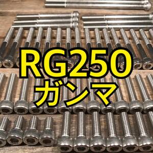 ステンレス製 RG250ガンマ GJ21A 左右エンジンカバーボルト 合計25本 