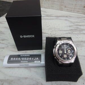 ◇極美品 G-SHOCK GST-W110D-1A9JF G-STEEL/Gスチール タフソーラー 電波受信 電波ソーラー　P91