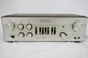 LUXMAN C-1010 コントロールアンプ 通電確認済 ラックスマン トランジスタ オーディオ機器 QVQ-152