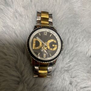 【D&G】Dolce&Gabbana メンズウォッチ ゴールド×シルバー 高級感溢れるデザイン