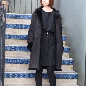 BURBERRY LONDON MOUTON LONG COAT/バーバリーロンドンムートンロングコート