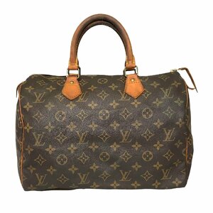 【１円～】ルイヴィトン LOUIS VUITTON ハンドバッグ モノグラム スピーディ30 レザー ブラウン M41526 VI0961 中古