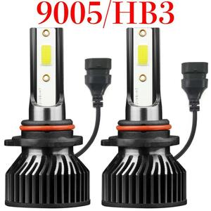 C165F2 ヘッドライト LEDバルブ 9005 6000K ホワイト 12V 24V IP68防水 高輝度 多用途 車用 6000Lm 耐久性 防水 簡単装着 放熱対策 2個入り