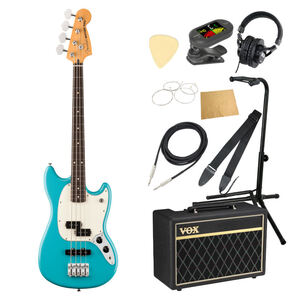 Fender フェンダー Player II Mustang Bass PJ RW AQB エレキベース VOXアンプ付き 入門10点 初心者セット