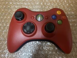 XBOX360 Microsoft 純正 ワイヤレスコントローラー レッド 赤