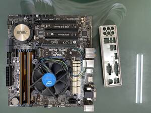 中古ASUS　H97M-PLUS+Intel Corei5-4460 メモリ8G（DDR3＿4G×2）