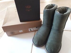 【UGG】アグ♪カーキ♪ムートンブーツ♪サイズ24♪おまけ付