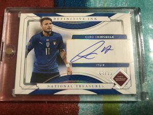 68/99 チーロインモービレ PANINI NATIONAL TREASURES DEFINITIVE INK ITALY CIRO IMMOBILE イタリア代表 直筆サイン オンカード