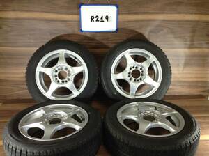 ★★R219★★　タイヤホイール4本　155/65R14　5J　+45　PCD100/4H　スタッドレスタイヤ　