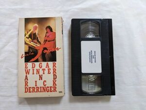 Edgar Winter and Rick Derringer Live in Japan VHSテープ 65分