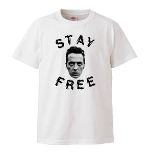 【XLサイズ バンドTシャツ】The Clash ジョー・ストラマー 白い暴動 STAY FREE パンク ロックンロール LP CD レコード 70s punk