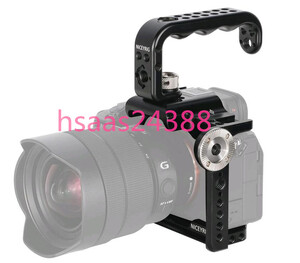  NICEYRIG カメラケージ Sony A7MIV/A7IV/ILCE-7S3/ A7S3/ILCE-7RM5/α7R Vに適用 超拡張性 滑り止ゴム付き Arri規格ネジ穴 -508 